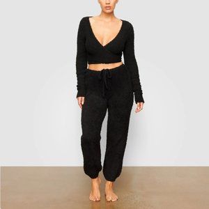NWT SKIMS Cozy Knit Jogger in Onyx S/M